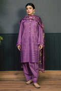 Kokum 3Pc Embroidered Unstitched Lawn Suite With Printed Dupatta
