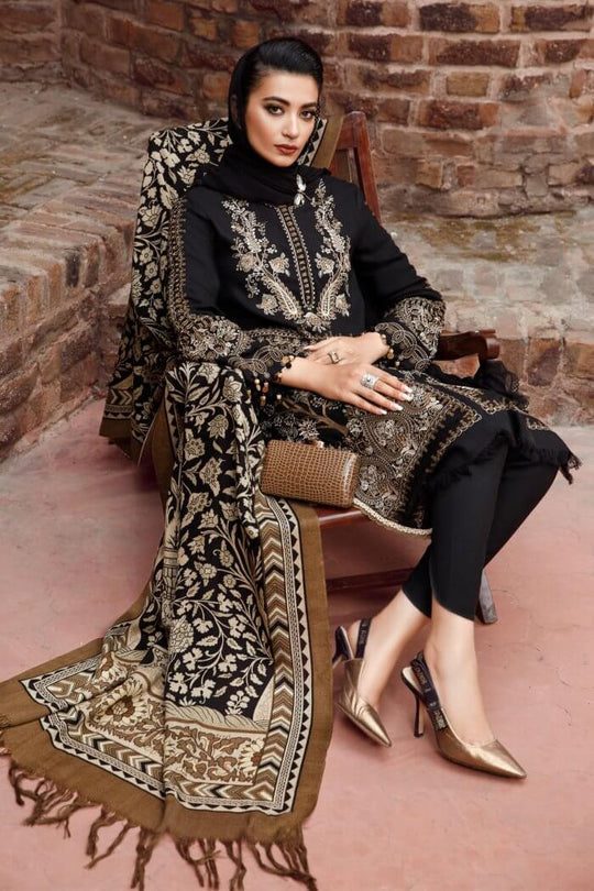 3 Piece Unstitched Heavy Embroidered Lawn Suit With Digital Printed Lawn Dupatta