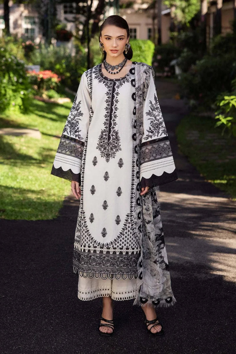 JADE - 3PC LAWN EMBROIDERED SHIRT WITH PRINTED CHIFFON DUPATTA