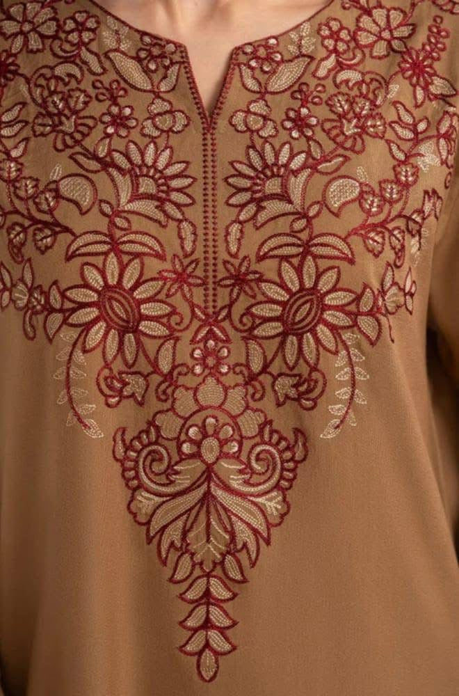 Pezwan - Winter 3PC Dhanak Embroidered Suit - SS0418