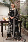 KAHF | NOOR | UNSTITCHED LAWN 3PC EMBROIDERED SUITE