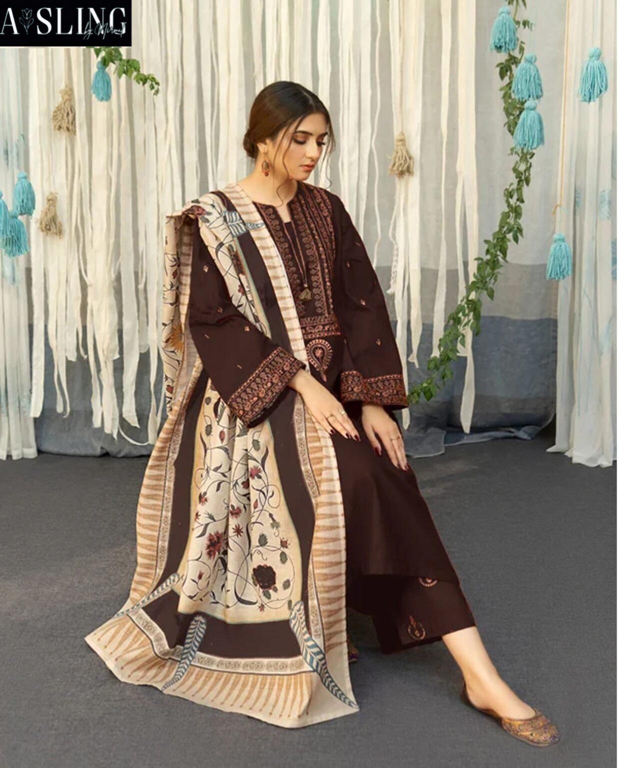 ASLINE HEAVY 3PC EMBOIDERY