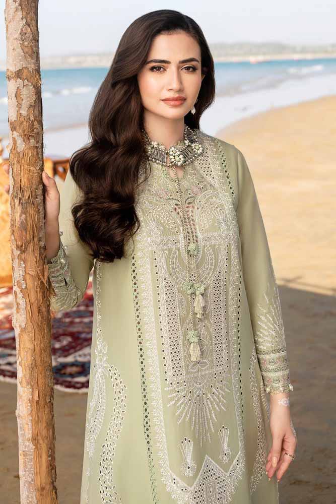 JADE - 3PC LAWN EMBROIDERED SHIRT WITH CHIFFON EMBROIDERED DUPATTA AND TROUSER LC-7196