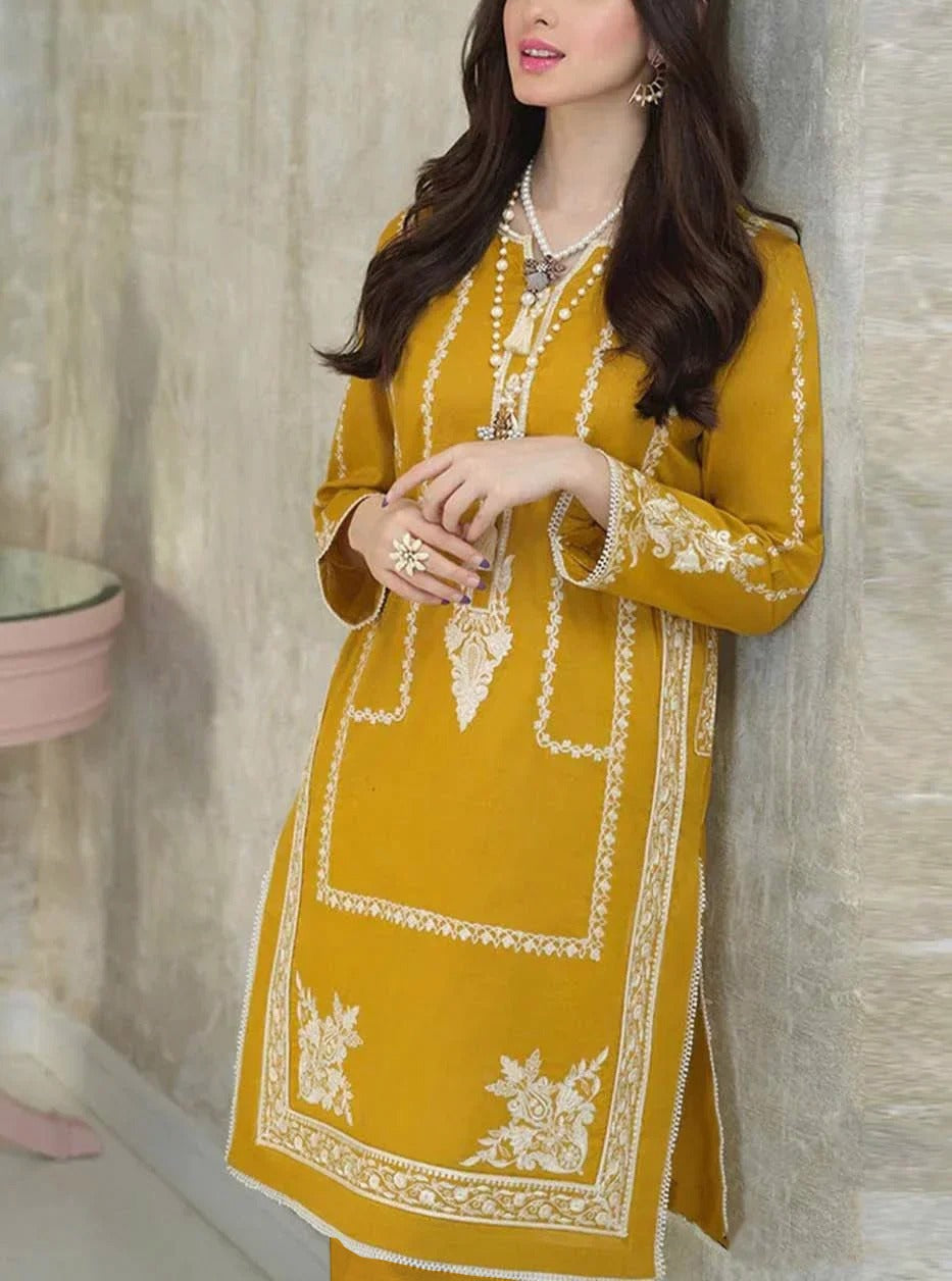 DHANAK ZS-1281 | 3PCS EMBROIDERED WINTER