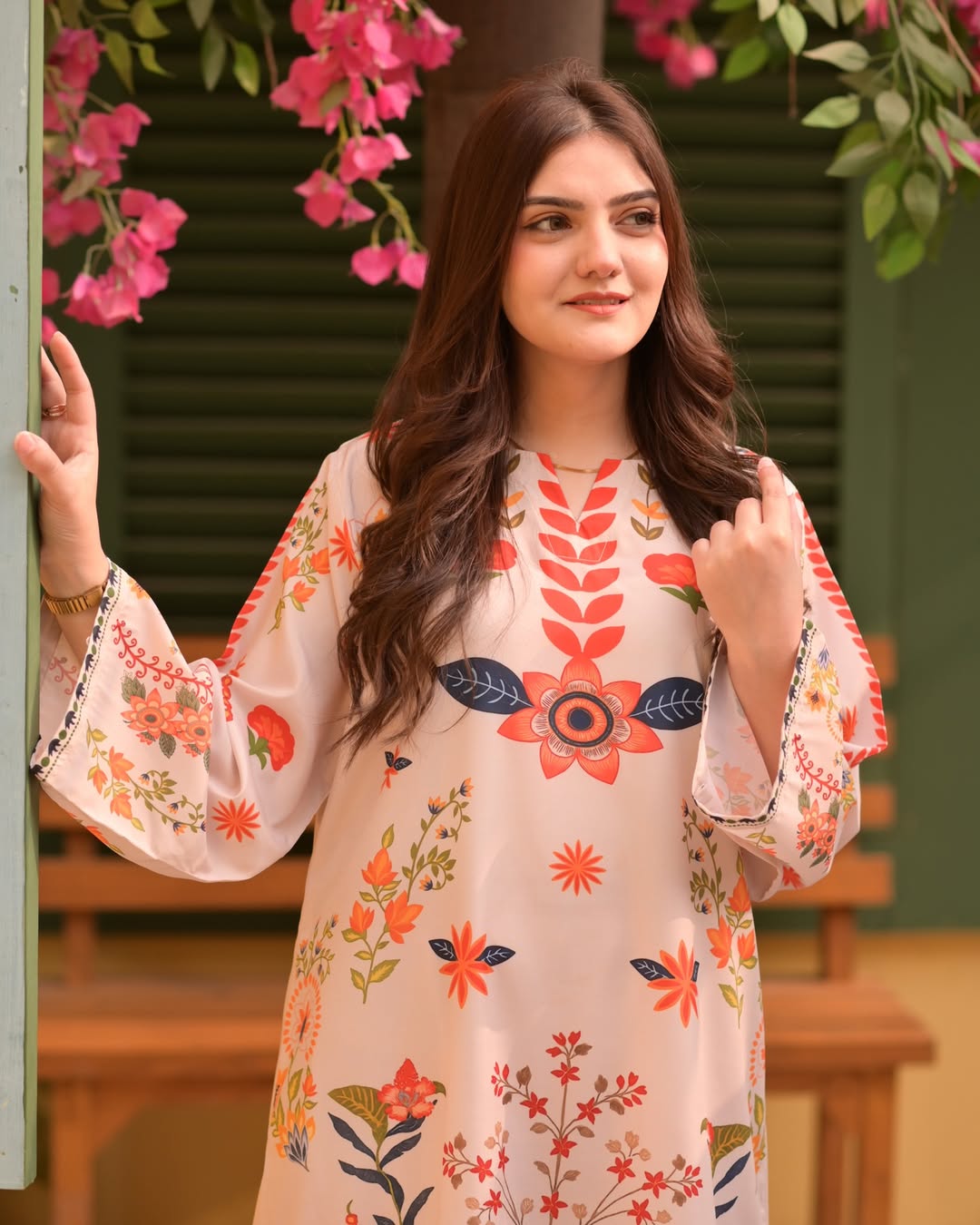 MRS-412 | 2 Piece Stitched Printed Kaftan Set