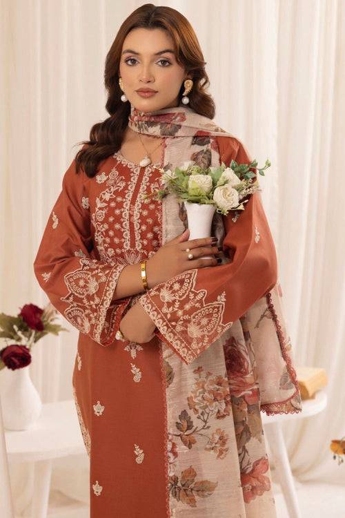 3PC EMBROIDERED ZE-010