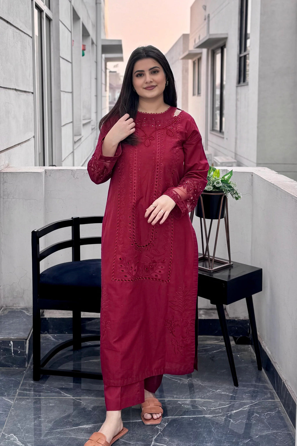 MRS-390 | Lawn Chikankari Stitched Suit