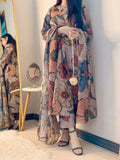MRS-398 | Premium Printed 3 Piece Stitched Suit